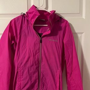 Women’s Hot Pink Columbia Rain Coat